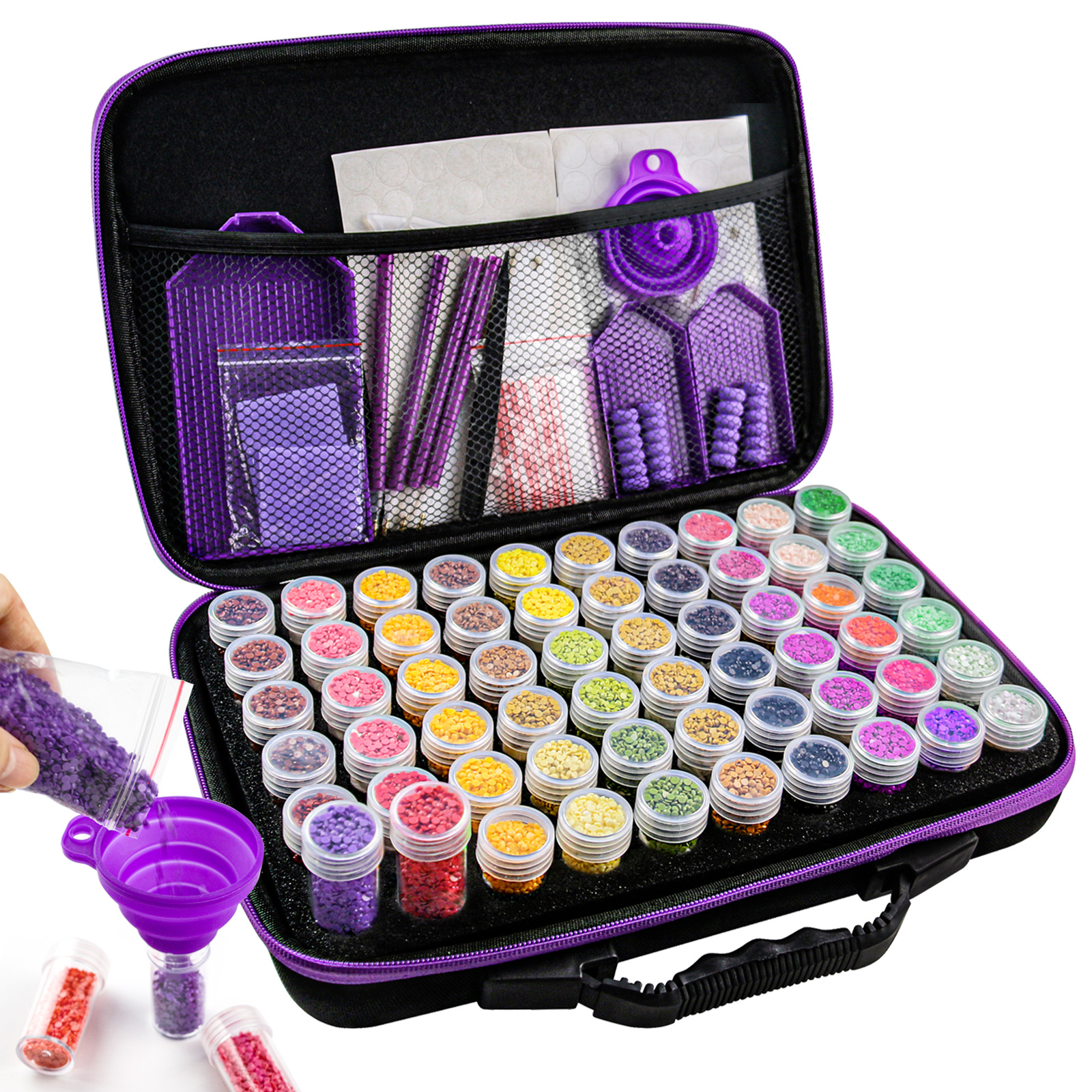 Game Storage Box - 30/60/120 pieces diamond puzzle bead storage