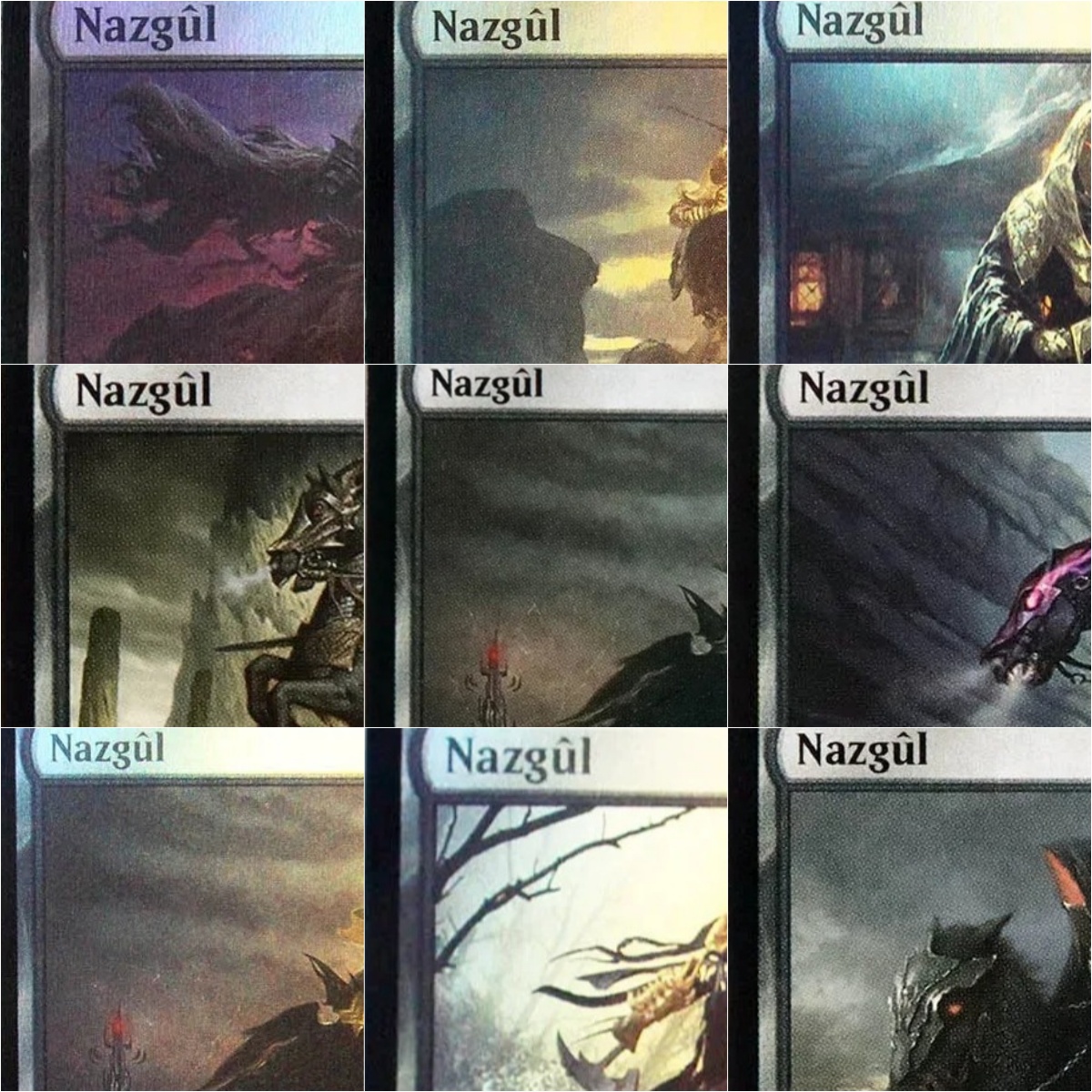 Board Game Dots - Foil/Holo Nazgûl sets TCG Magical proxy
