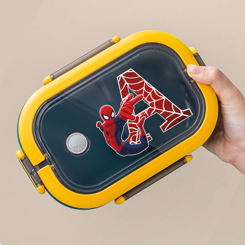 Game Storage Box - Spiderman Lunch Box Cartoon Letter A-Z