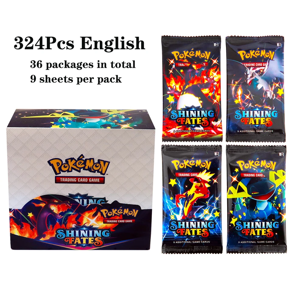 324Pcs/box Pokemon TCG: Shinin - Board Game Dots avaliação e preço