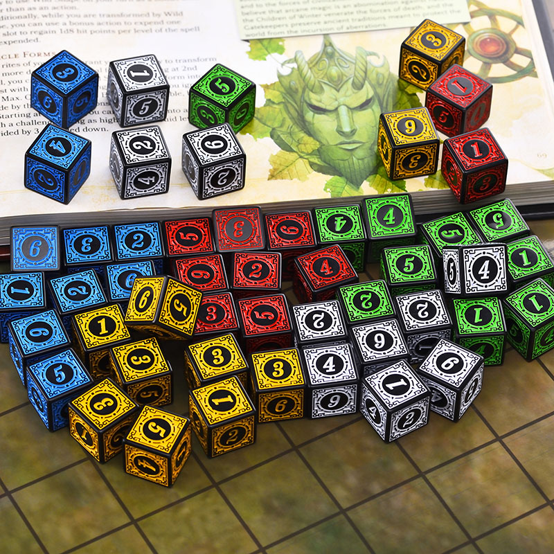 10PCS/Set Acrylic Dice Set D6  - Board Game Pandemic avaliação e preço
