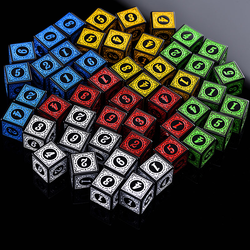 10PCS/Set Acrylic Dice Set D6  - Board Game Pandemic avaliação e preço