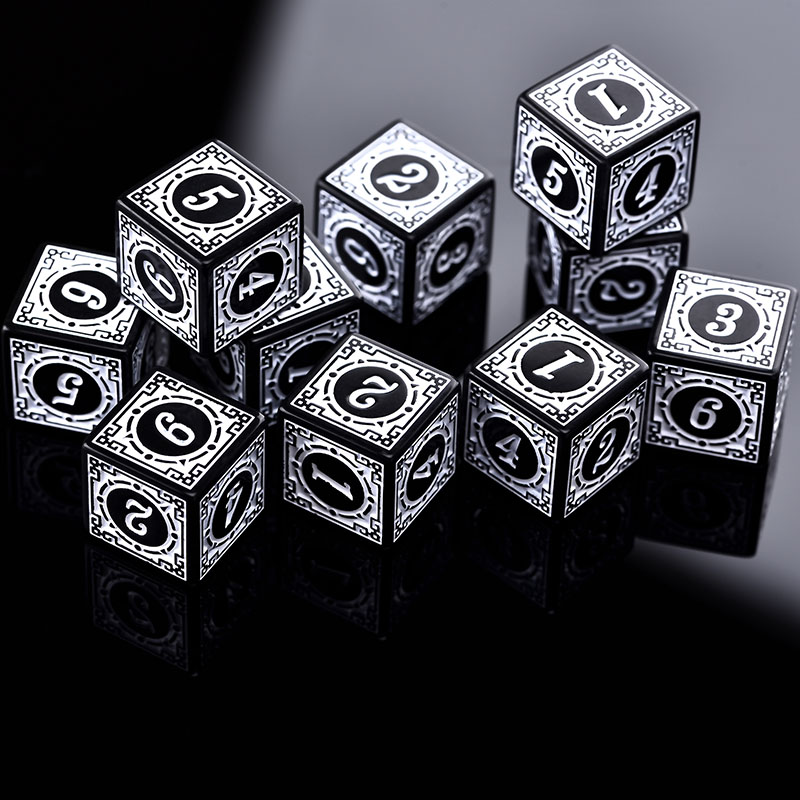 10PCS/Set Acrylic Dice Set D6  - Board Game Pandemic avaliação e preço