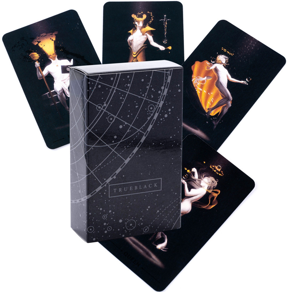 True Black Tarot Cards 78 Card - Board Game List avaliação e preço