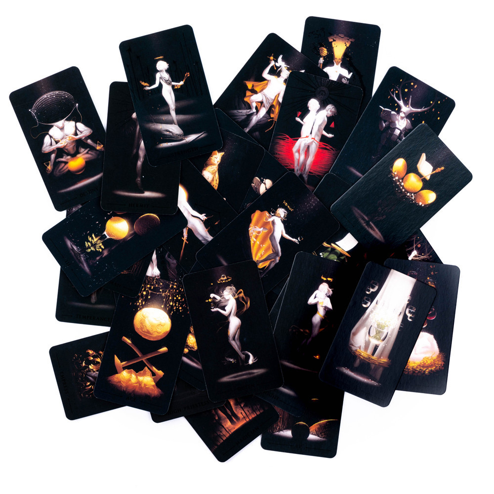 True Black Tarot Cards 78 Card - Board Game List avaliação e preço