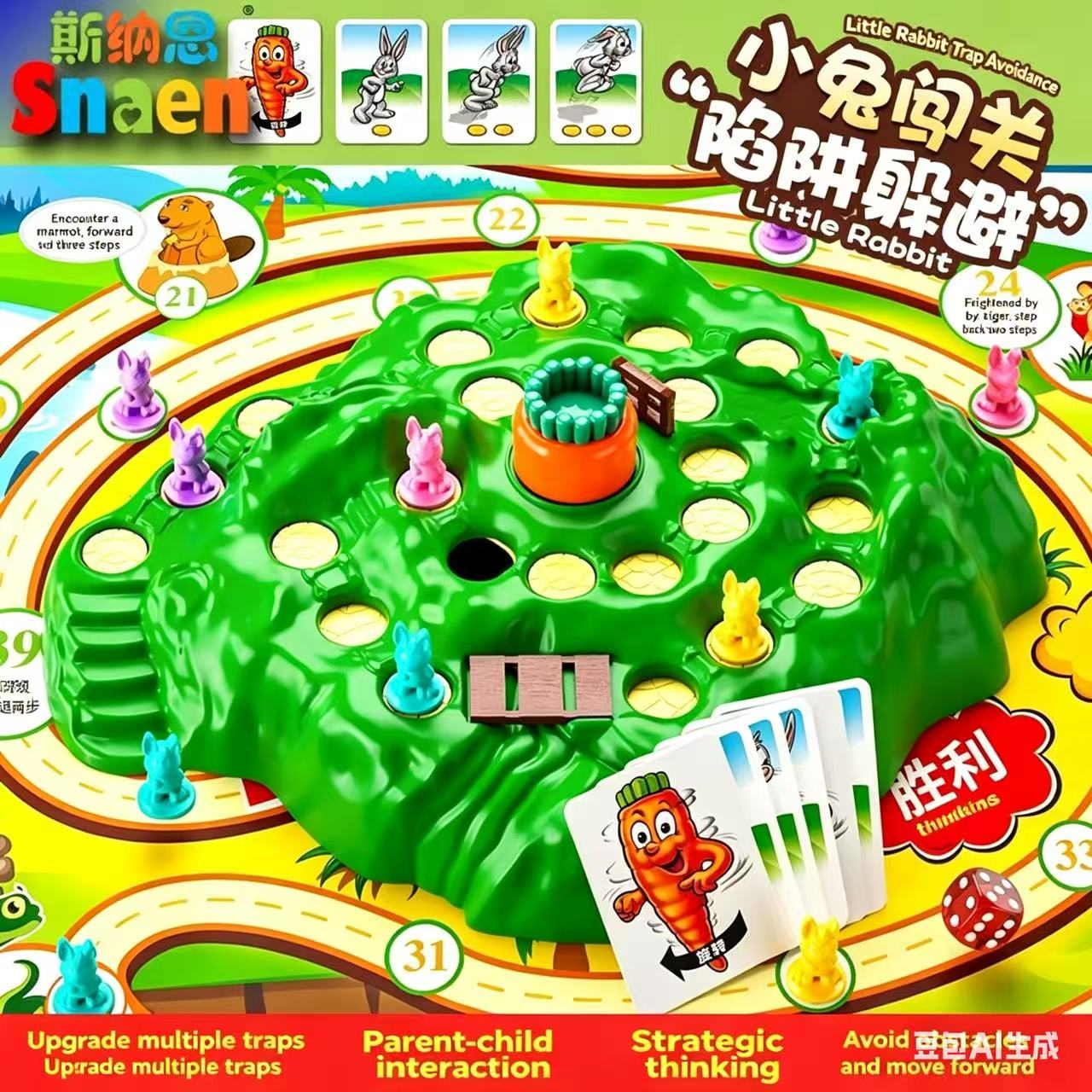 Hot Sale Fun Toy Rabbit Trap U - Board Game List avaliação e preço