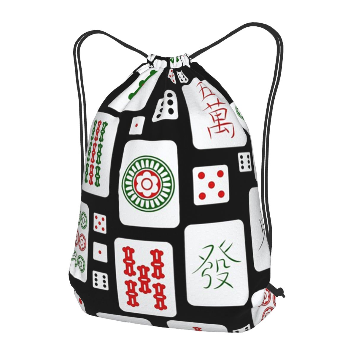 Mahjong Tiles Game Dice Backpa - Tile Bag Drawstring avaliação e preço