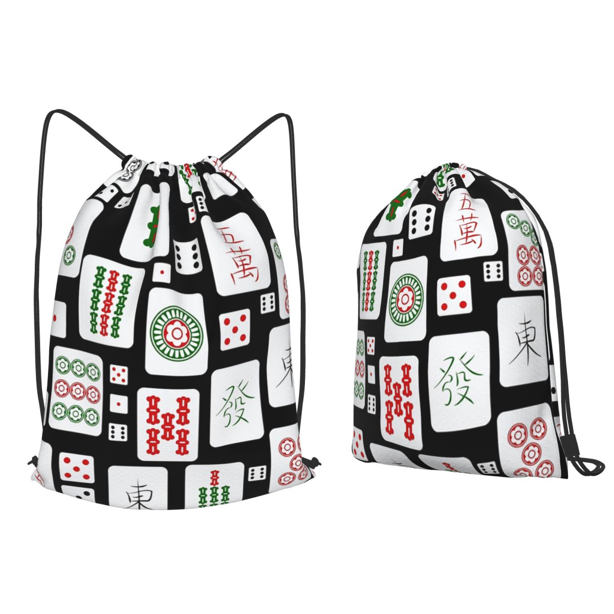 Mahjong Tiles Game Dice Backpa - Tile Bag Drawstring avaliação e preço