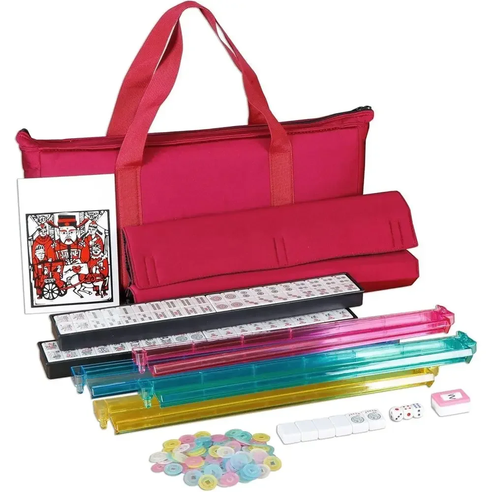 Classic Full-Size Mahjong Set  - Tile Bag Drawstring avaliação e preço