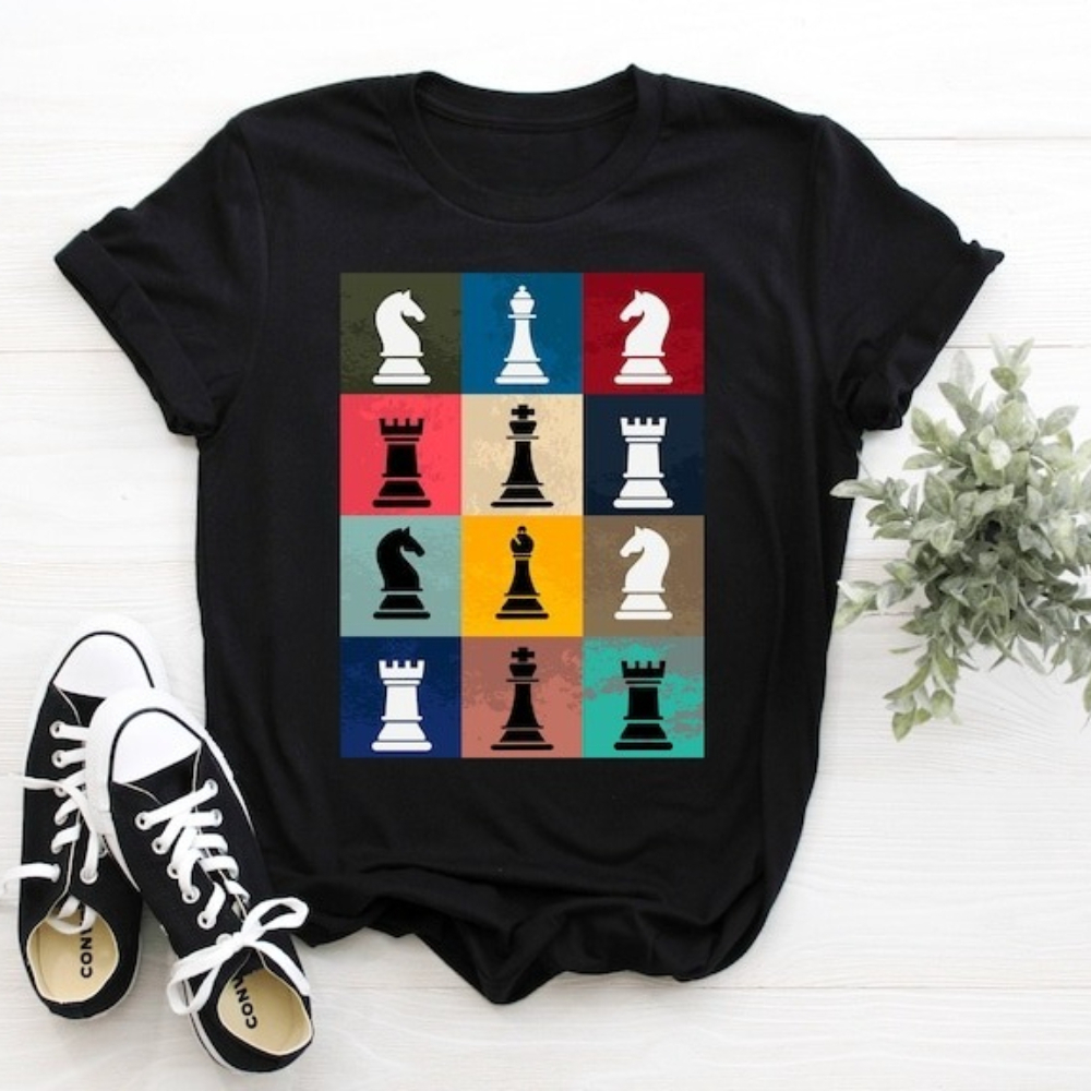 Vintage Chess Lover T-shirt Ch - Board Game Queen avaliação e preço