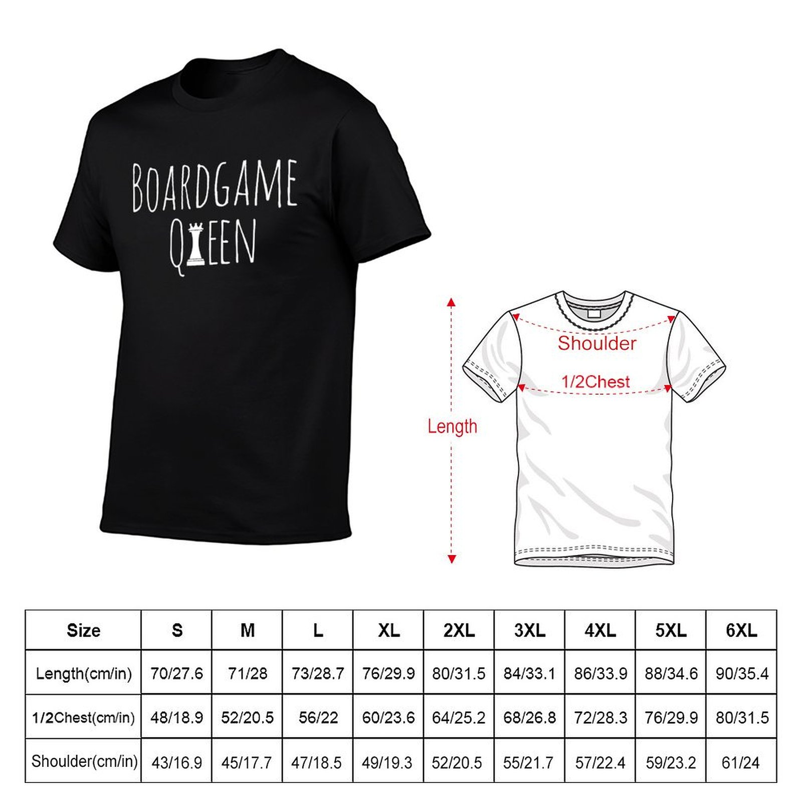 Boardgame Queen T-Shirt t shir - Board Game Queen avaliação e preço