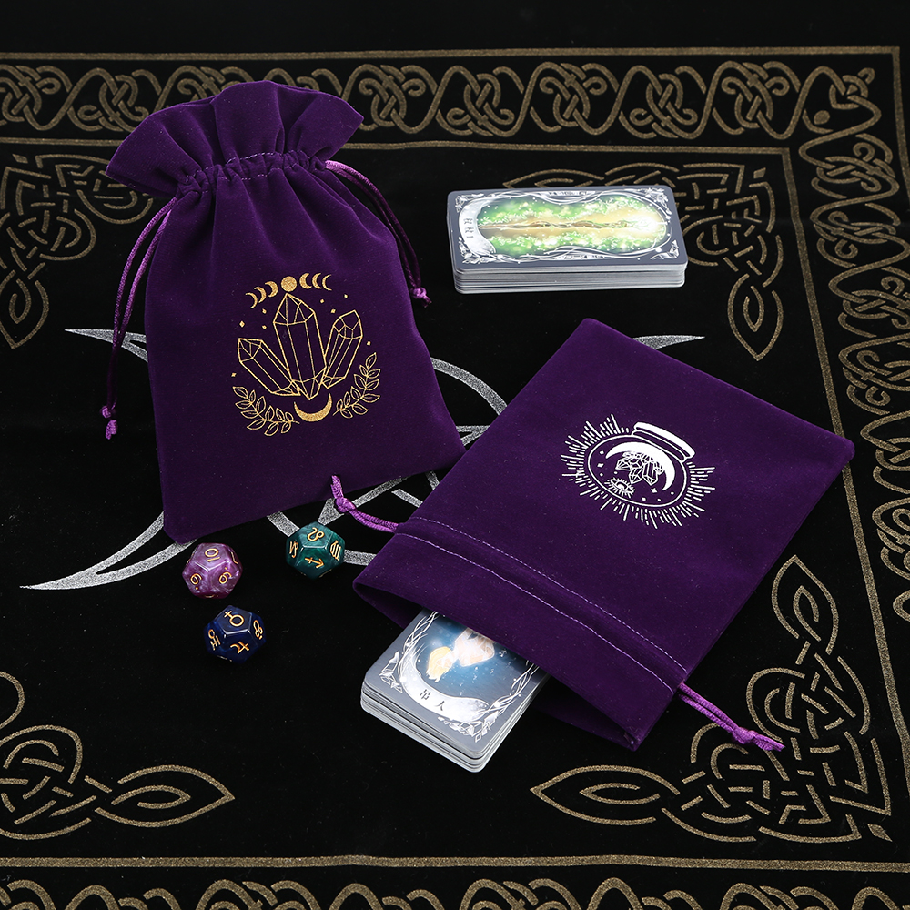 5Pcs Tarot Storage Velvet Bag  - Board Game Dots avaliação e preço