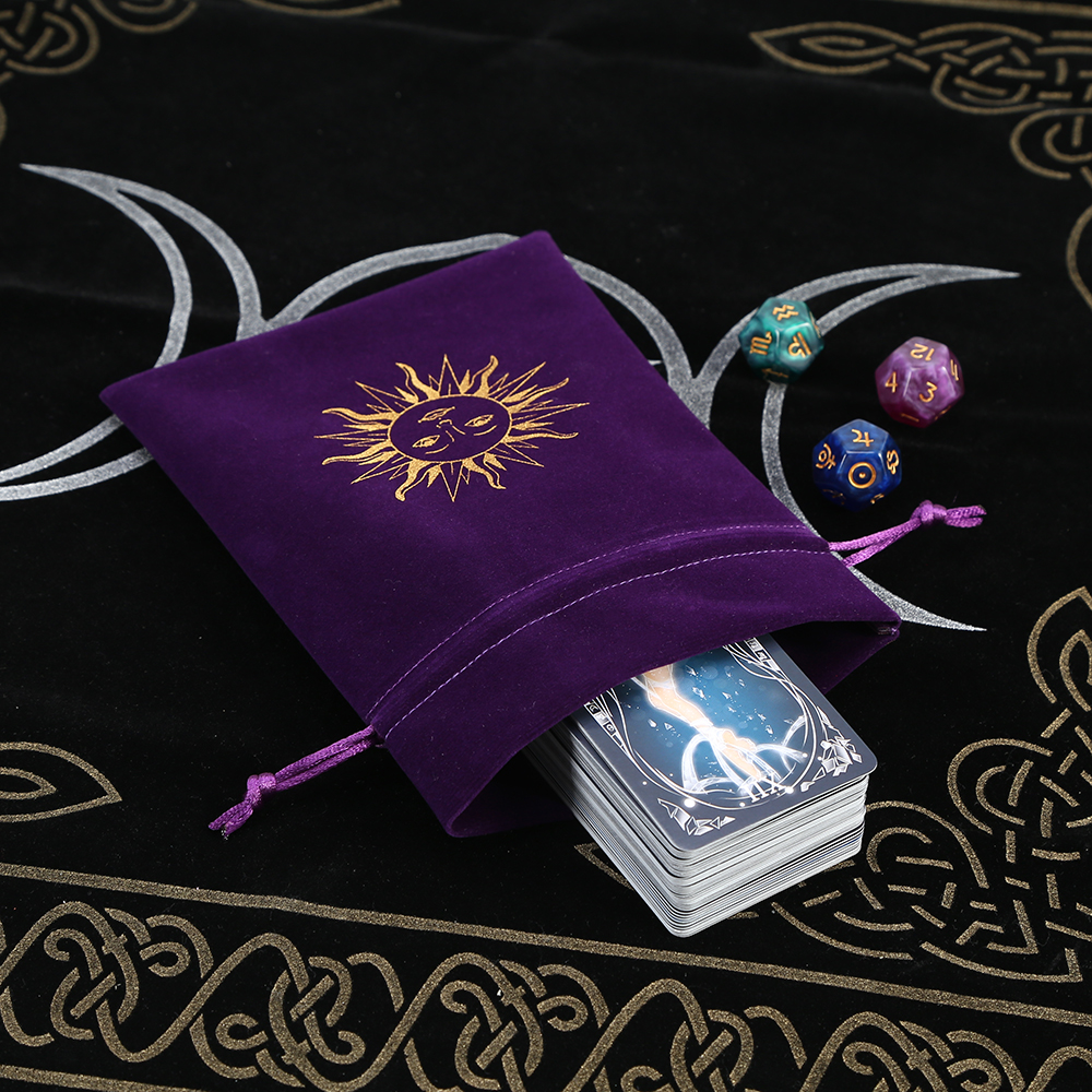 5Pcs Tarot Storage Velvet Bag  - Board Game Dots avaliação e preço