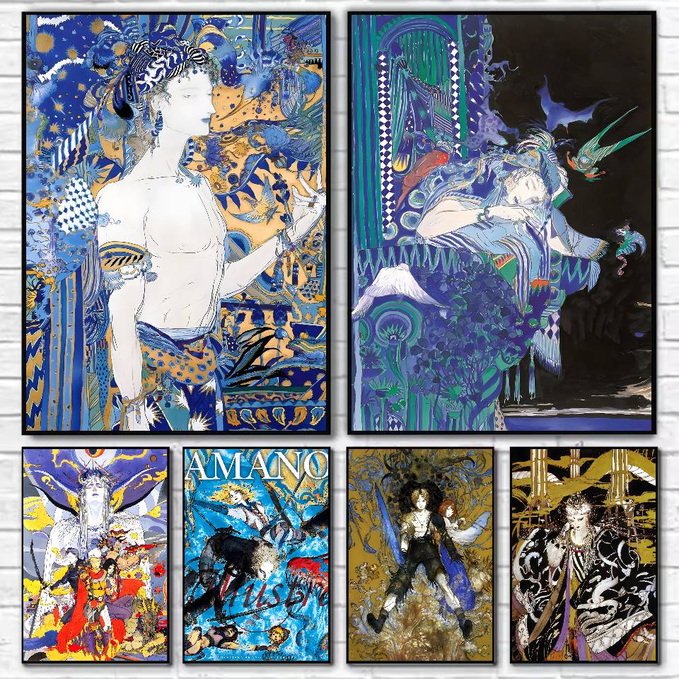 Y-Yoshitaka Amano Art Poster H - Board Game Yokohama avaliação e preço