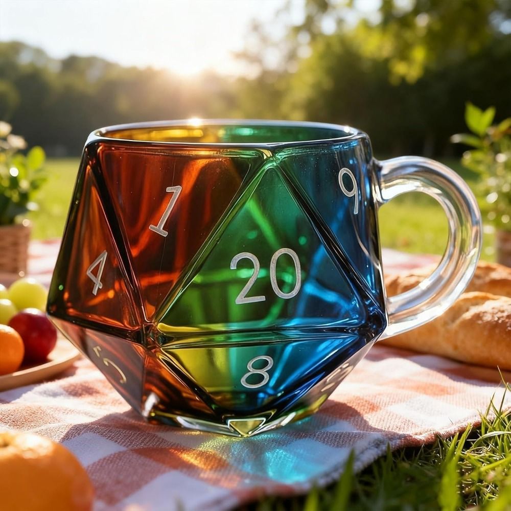 Transparent Glass Rainbow D20  - Board Game Pandemic avaliação e preço