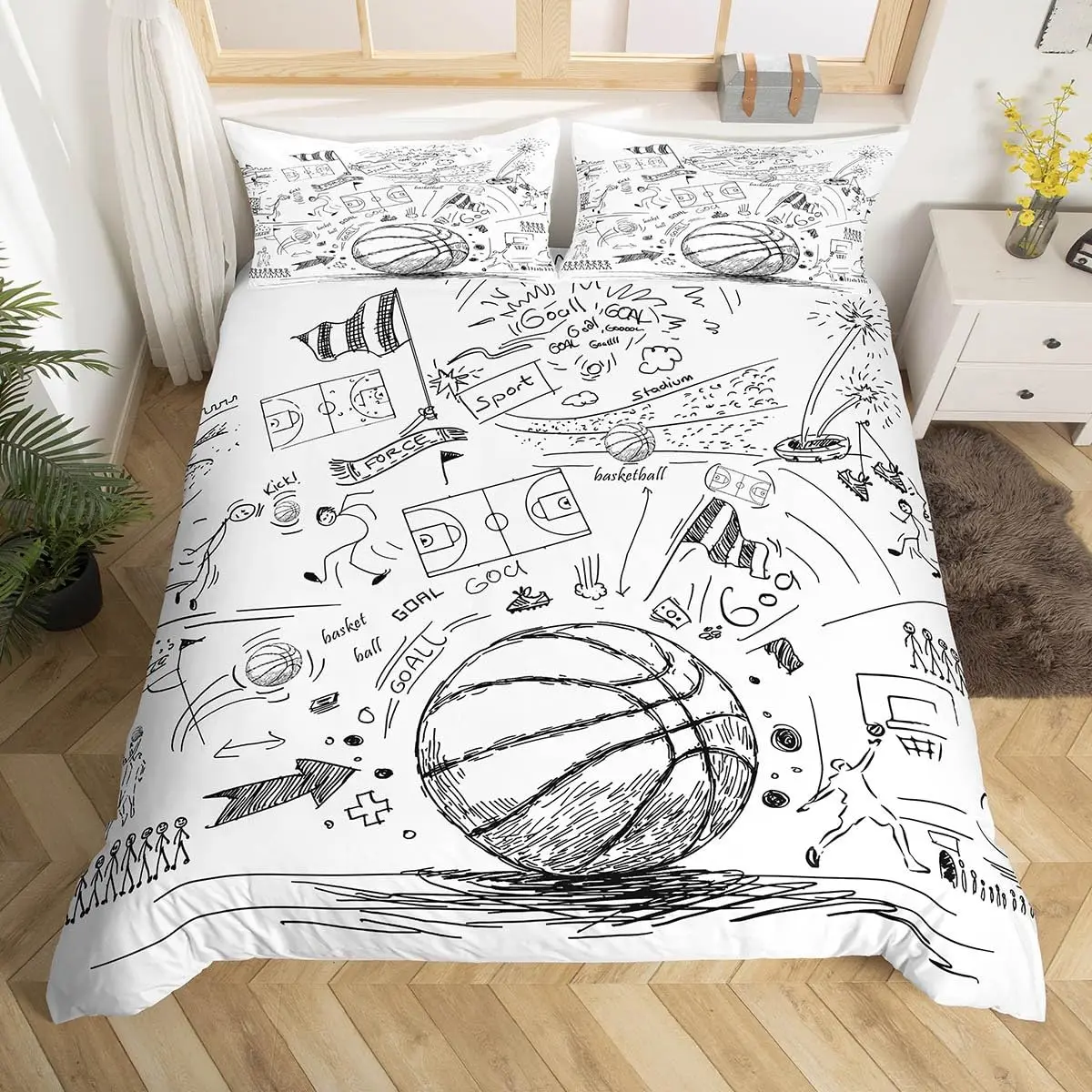 Basketball Duvet Cover Twin Qu - Board Game Queen avaliação e preço