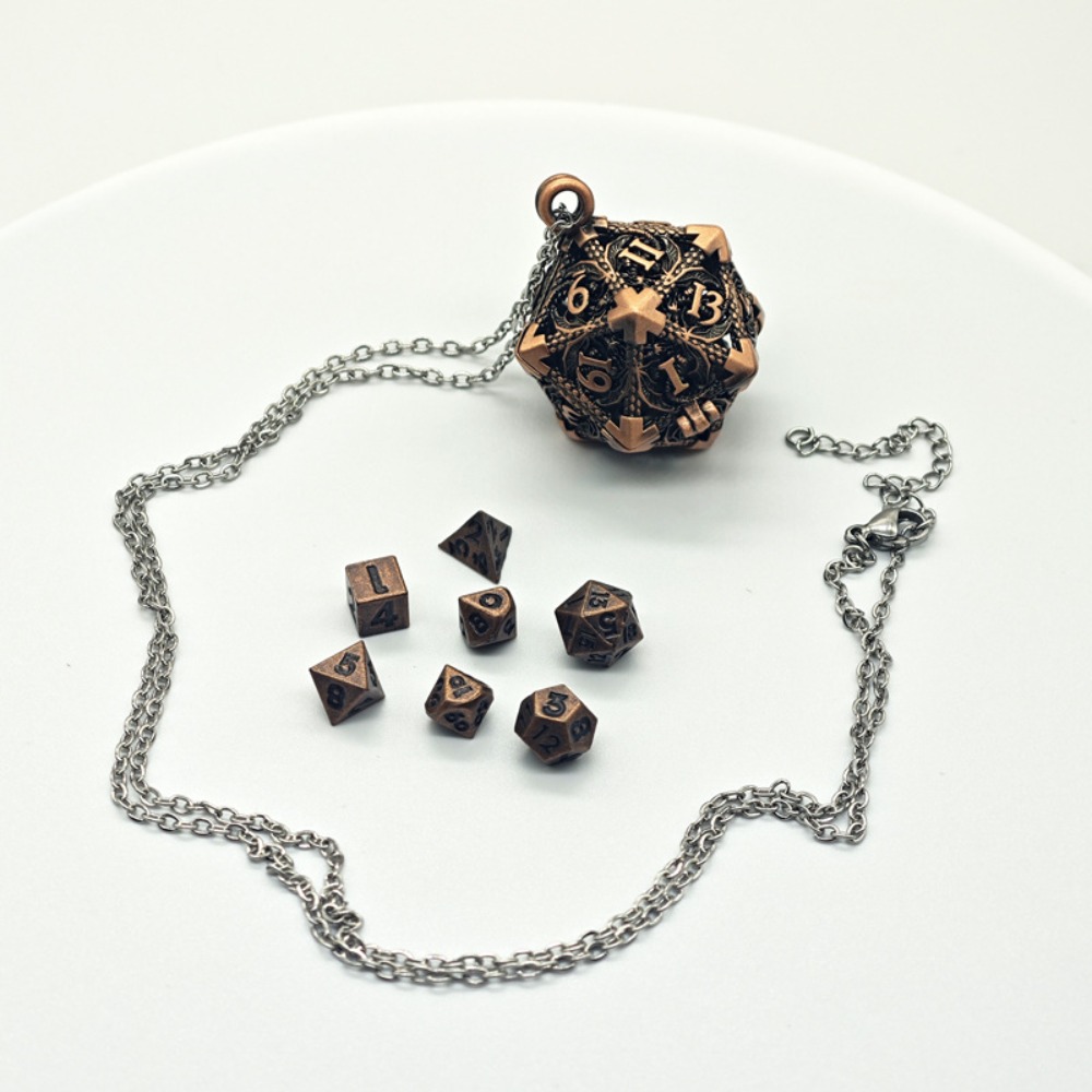 1 Set 20-sided Hollow Metal Di - Board Game Io avaliação e preço