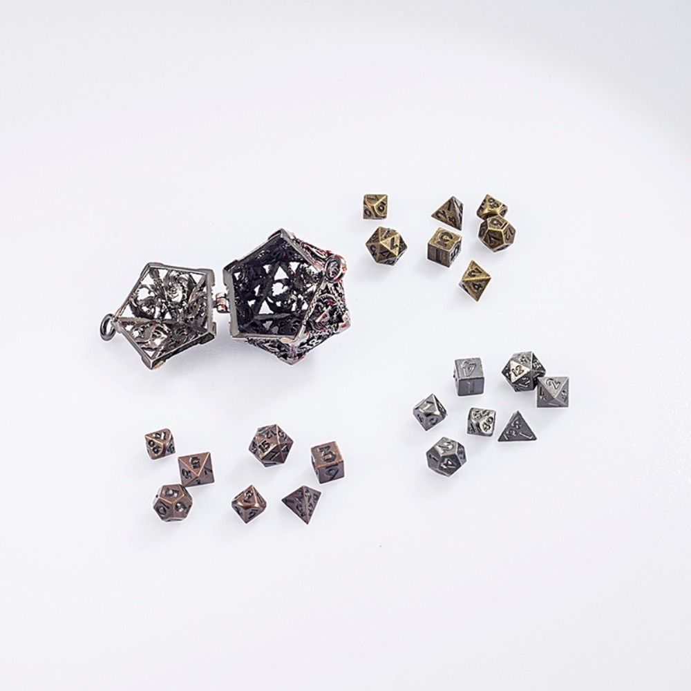 1 Set 20-sided Hollow Metal Di - Board Game Io avaliação e preço