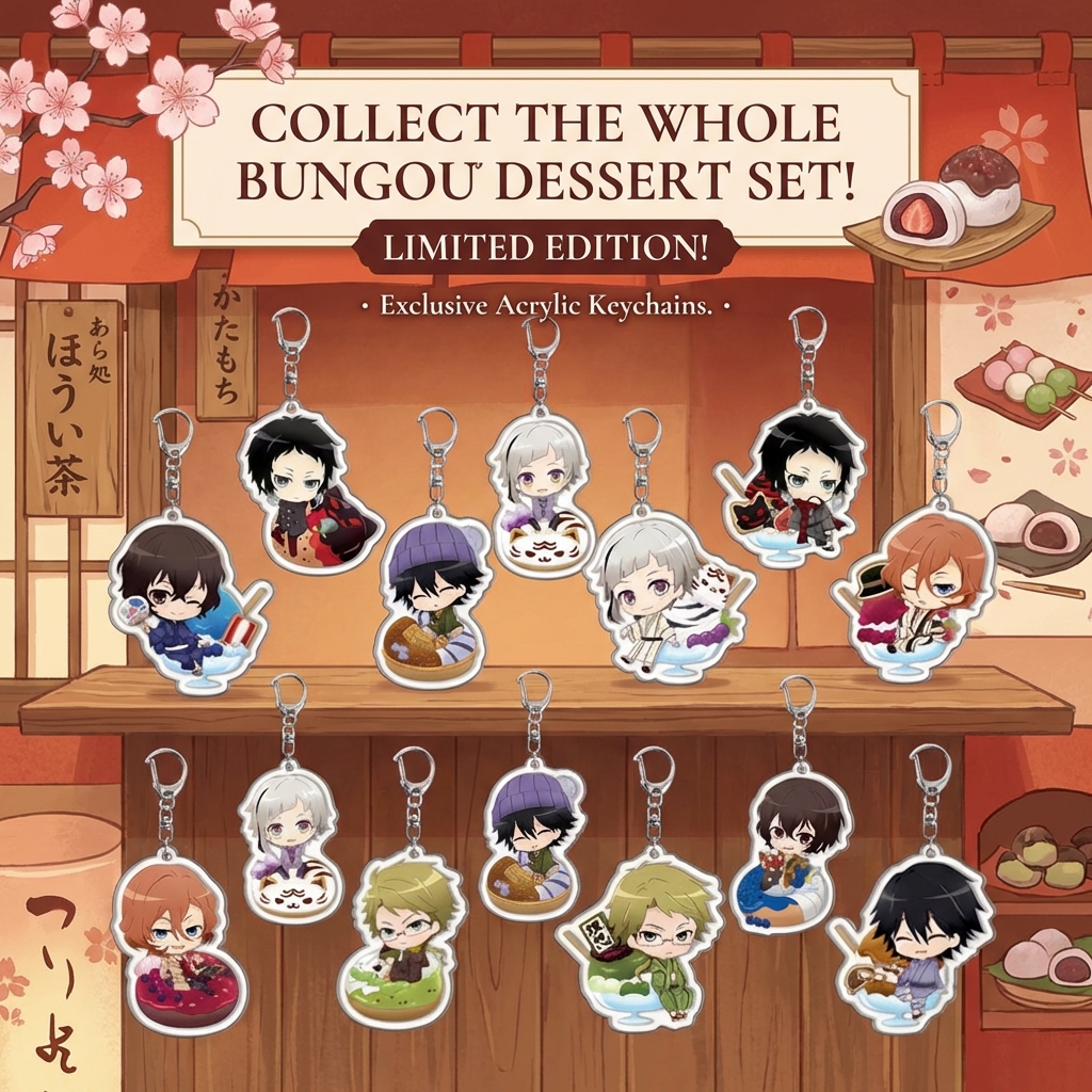Anime Keychain Acrylic Bungou  - Board Game Yokohama avaliação e preço