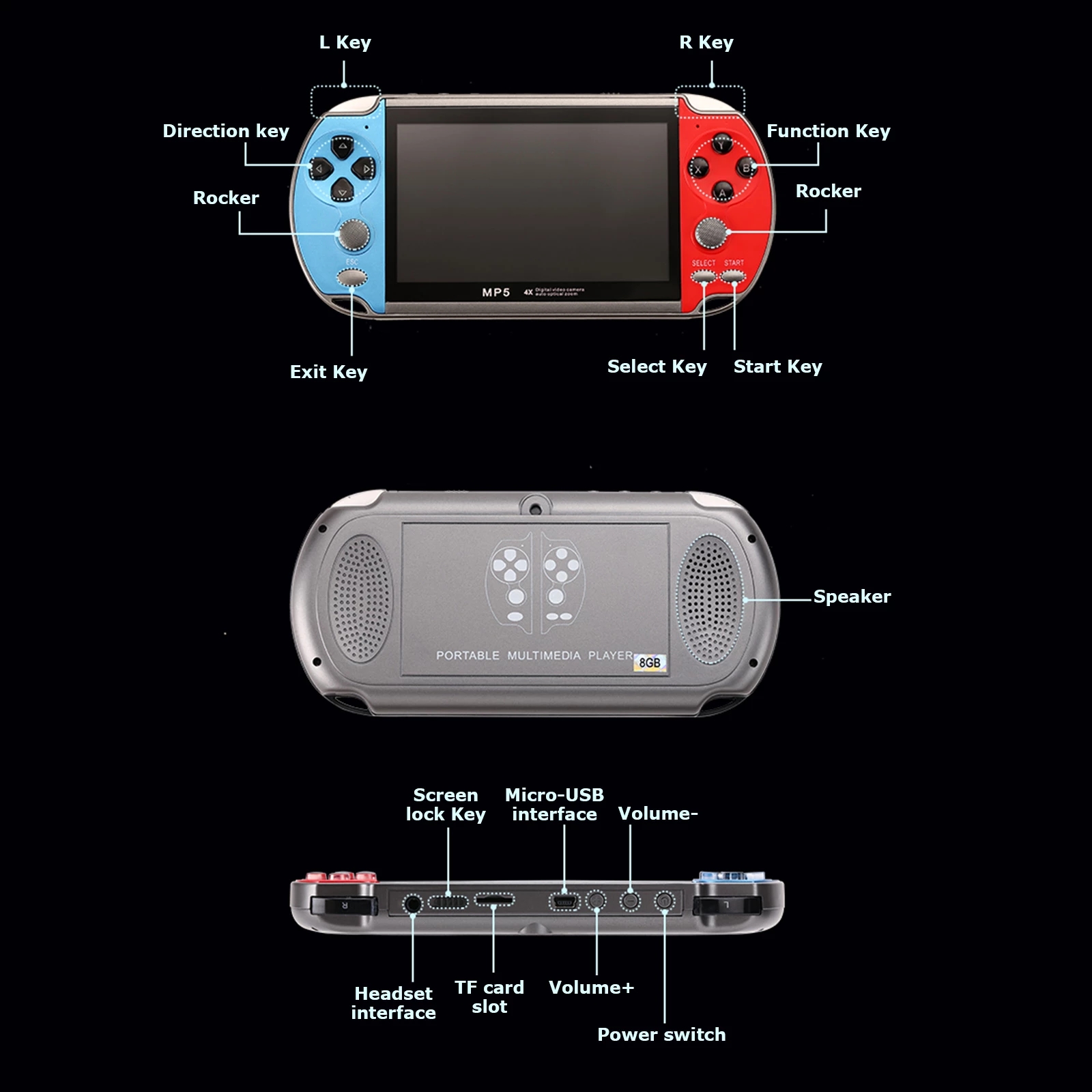 Hand Game Console Arcade Playe - Board Game Viral avaliação e preço