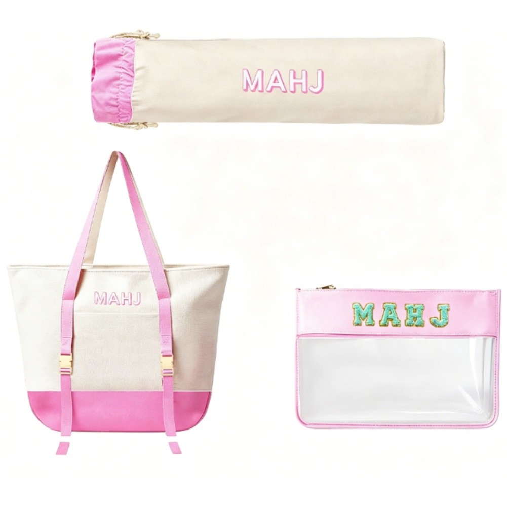 Canvas Tote Bag Set for Mahjon - Tile Bag Drawstring avaliação e preço