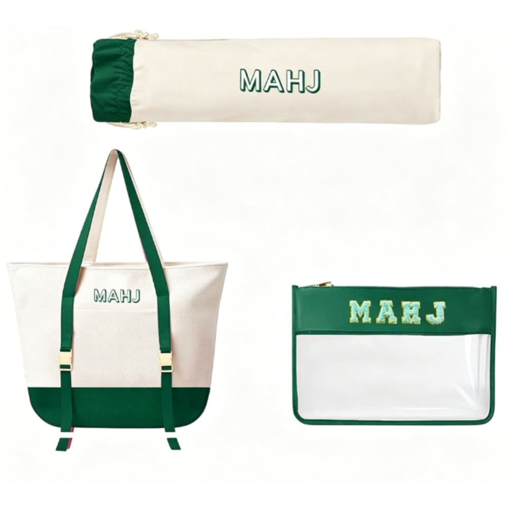 Canvas Tote Bag Set for Mahjon - Tile Bag Drawstring avaliação e preço