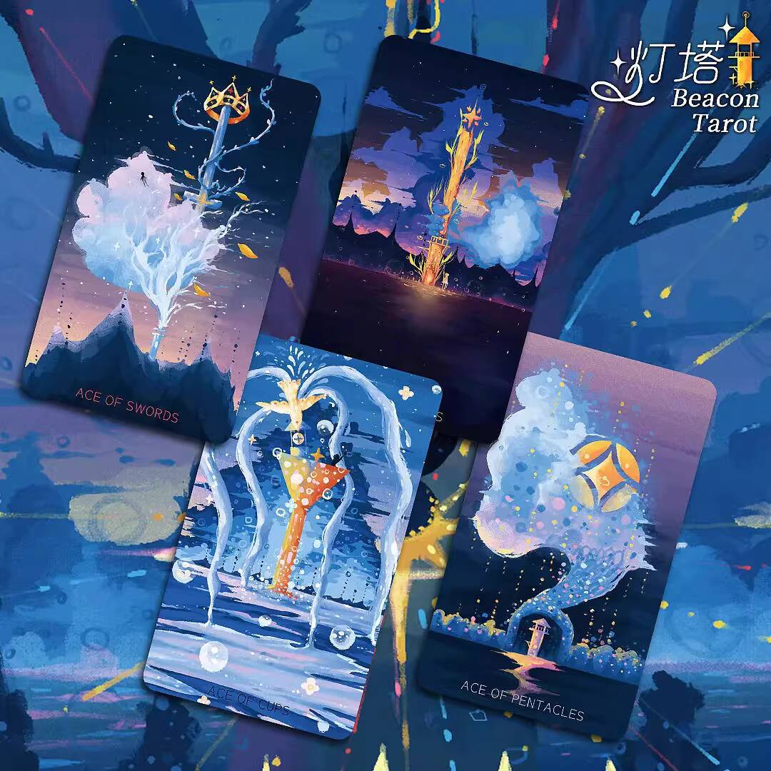 New Lighthouse Tarot Cards Aes - Board Game Queen avaliação e preço