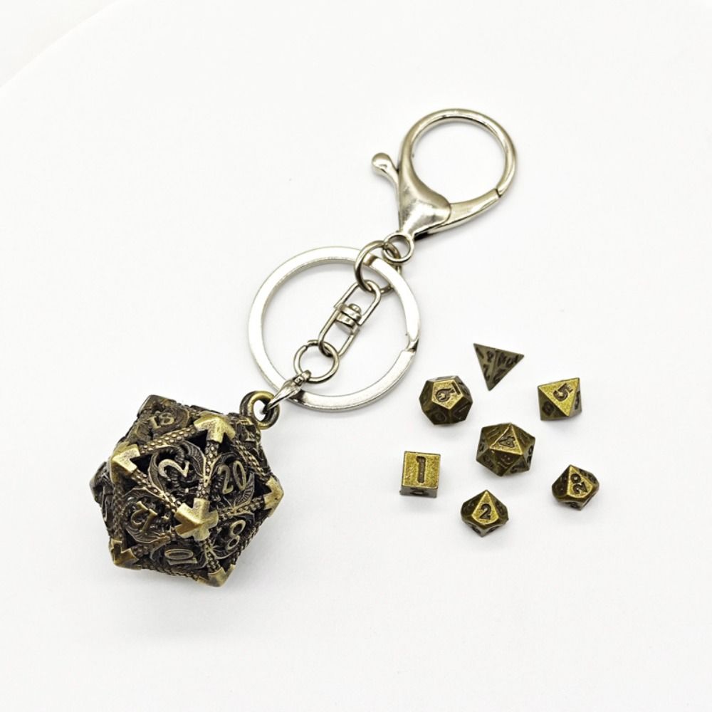 1 Set 20-sided Hollow Metal Di - Board Game Io avaliação e preço