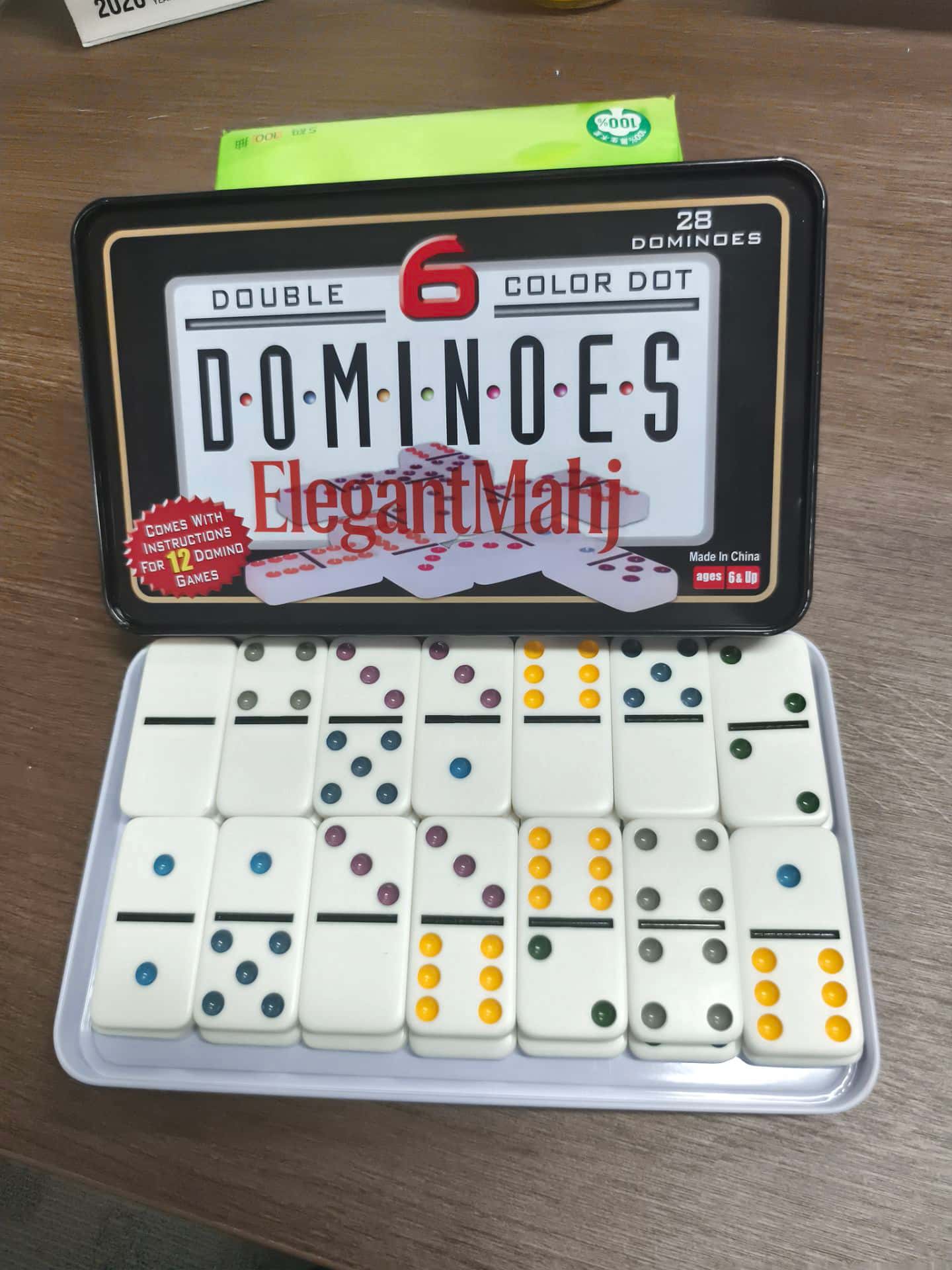 ElegantMahj Double Six Dominoe - Game Storage Box avaliação e preço