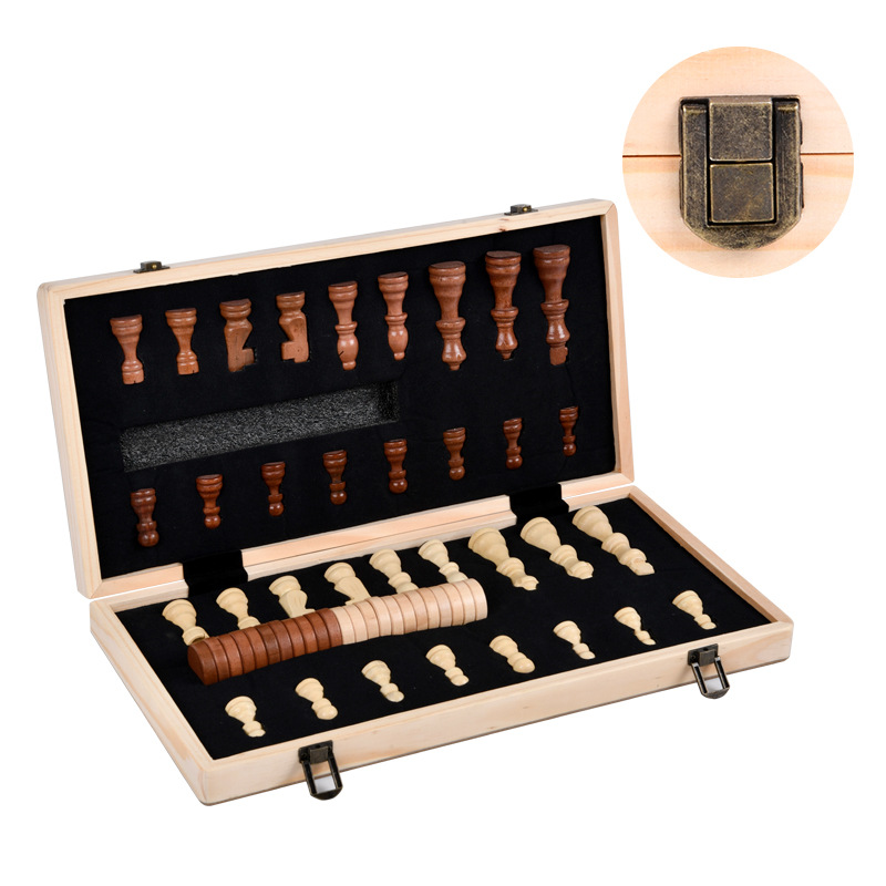 Wooden 2-in-1 Magnetic Chess S - Board Game Queen avaliação e preço