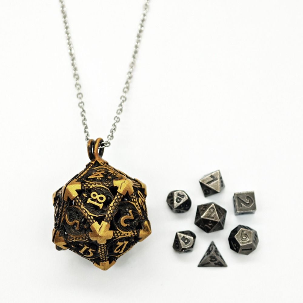 1 Set 20-sided Hollow Metal Di - Board Game Io avaliação e preço