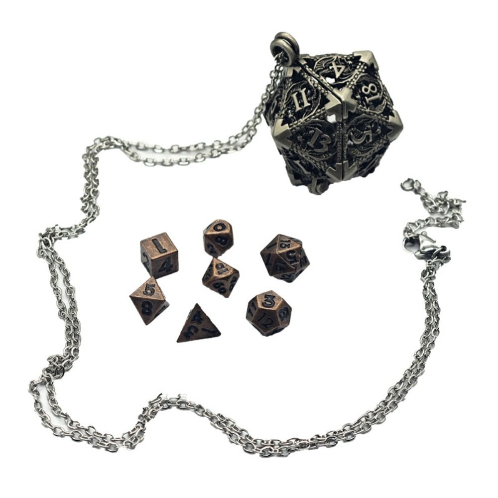 1 Set 20-sided Hollow Metal Di - Board Game Io avaliação e preço