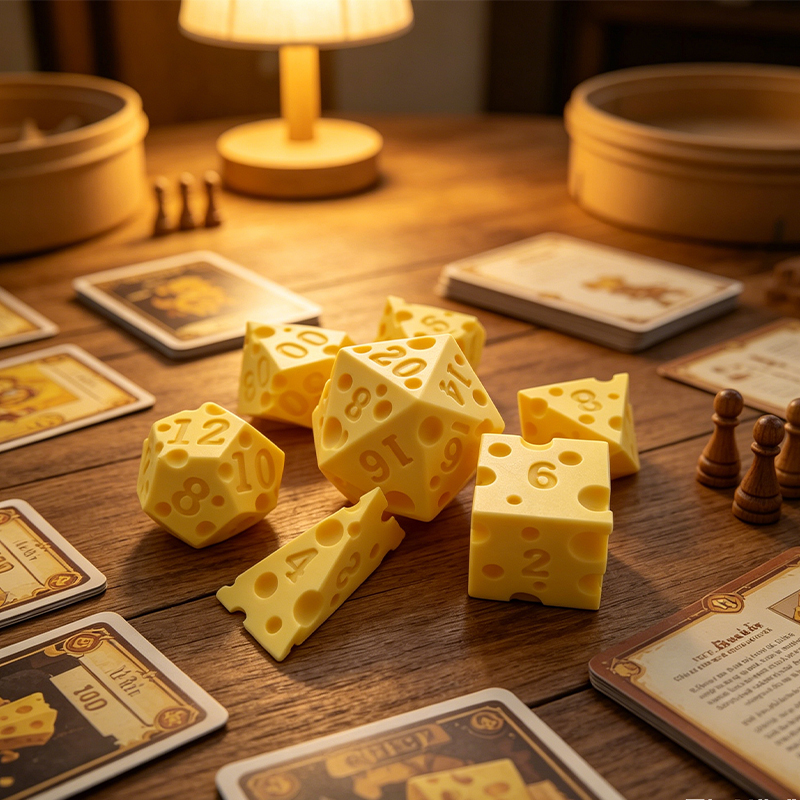 Cheese Polyhedral Dice Set Lay - Board Game Pandemic avaliação e preço