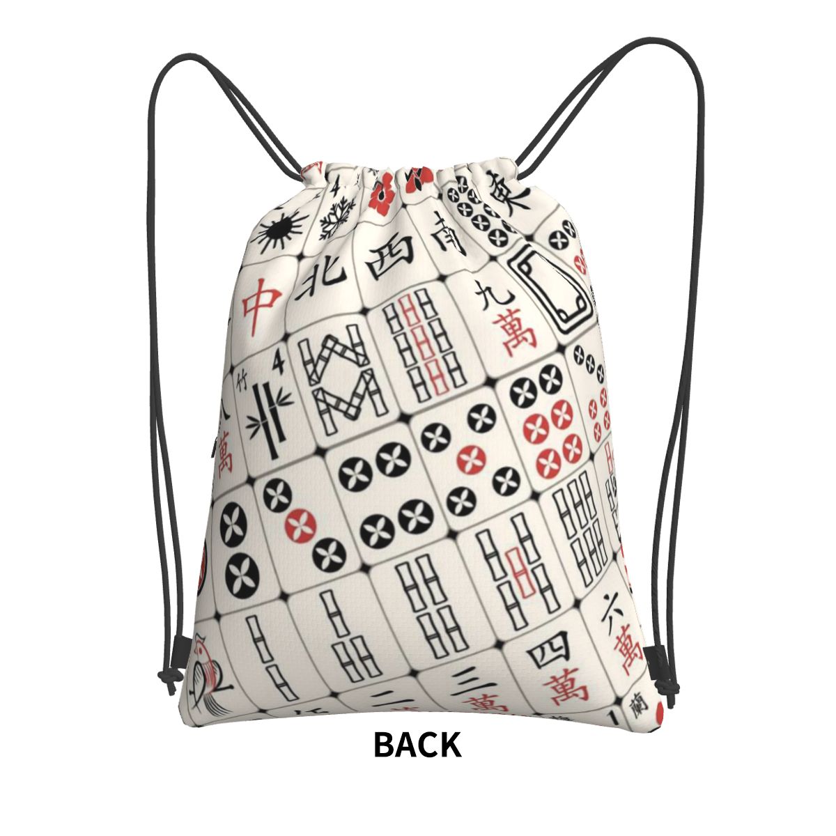Mahjong Tile Pattern Backpacks - Tile Bag Drawstring avaliação e preço