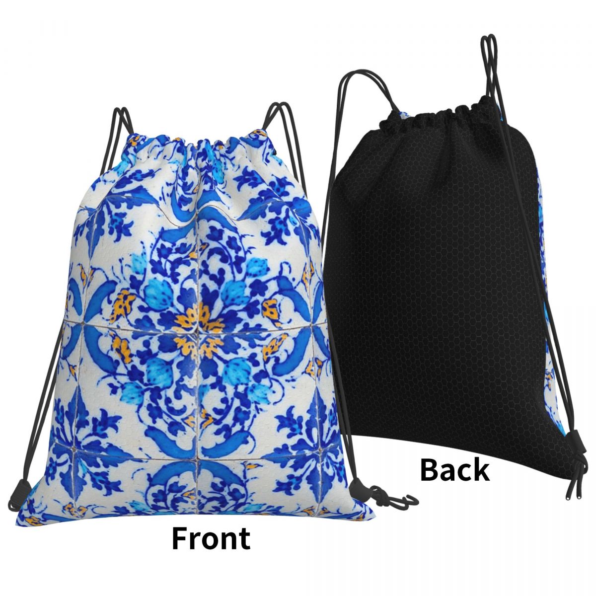 Portuguese Tile Decor Azulejo  - Tile Bag Drawstring avaliação e preço